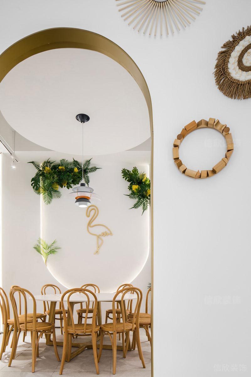 福田北歐風(fēng)格餐廳裝修火鍋店設(shè)計(jì)效果圖包間