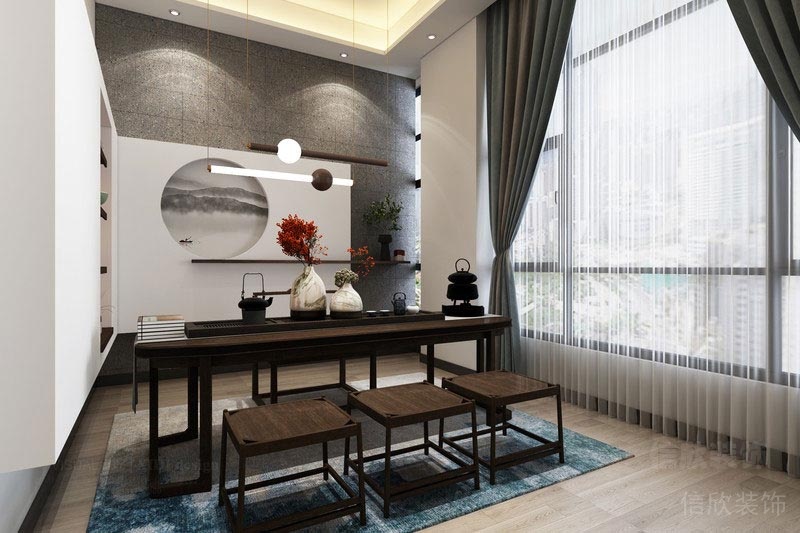 深圳福田新中式餐飲茶室裝修圖茶桌茶椅 深圳福田新中式餐飲茶室裝修圖茶桌茶椅