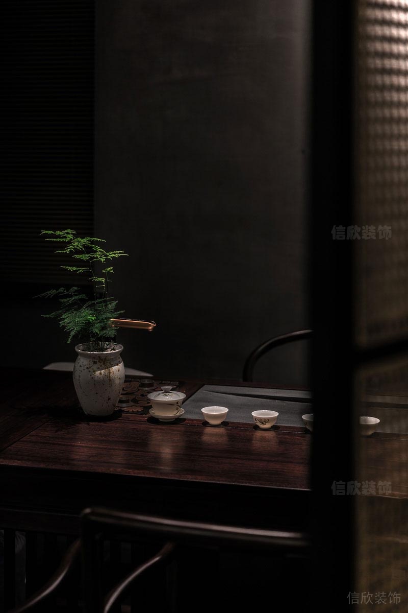 鹽田餐廳裝修設(shè)計效果圖品茶區(qū)