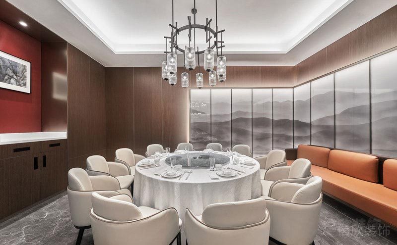 深圳科技園餐飲裝修設計案例 獨立就餐區(qū)