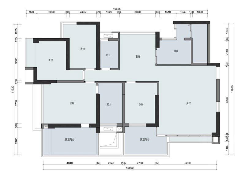 鹽田區(qū)家庭裝修原始結(jié)構(gòu)圖 鹽田區(qū)家庭裝修原始結(jié)構(gòu)圖