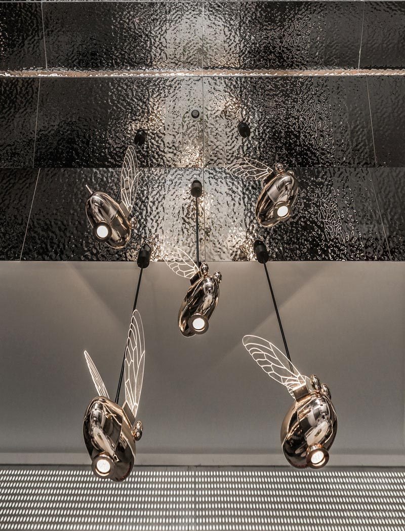 鹽田餐廳裝修設(shè)計效果圖不銹鋼波紋板