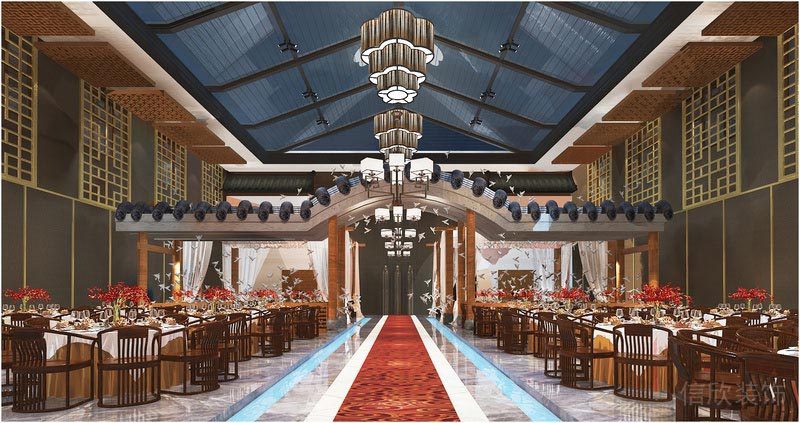 深圳寶安中式風(fēng)格餐飲店裝修圖婚宴廳用餐區(qū)效果圖 深圳寶安中式風(fēng)格餐飲店裝修圖婚宴廳用餐區(qū)效果圖
