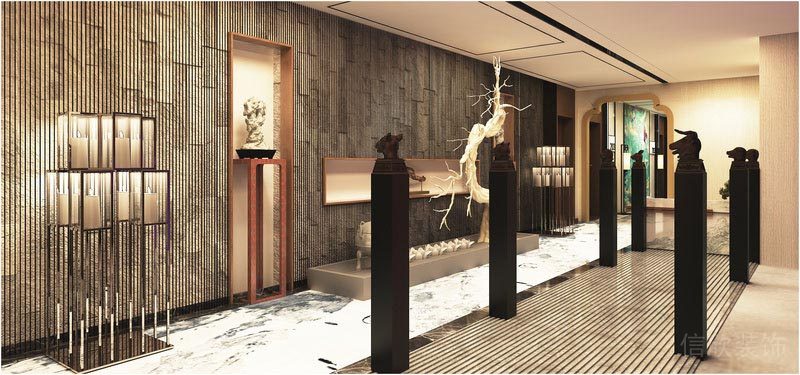 深圳寶安中式風(fēng)格餐飲店裝修圖廊廳效果圖 深圳寶安中式風(fēng)格餐飲店裝修圖廊廳效果圖