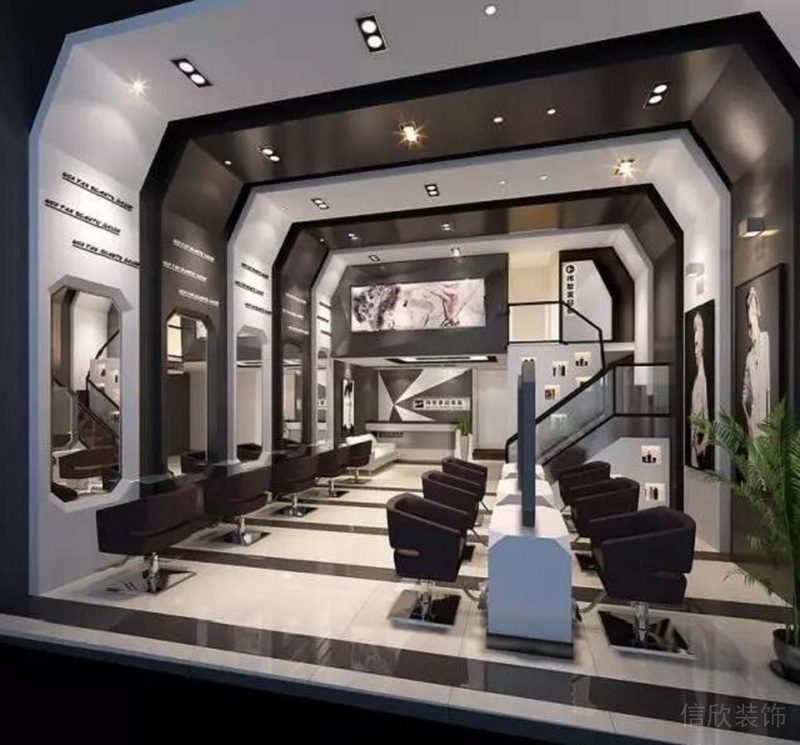 深圳羅湖現(xiàn)代工業(yè)風(fēng)美發(fā)店裝飾裝修設(shè)計空間造型 深圳羅湖現(xiàn)代工業(yè)風(fēng)美發(fā)店裝飾裝修設(shè)計空間造型