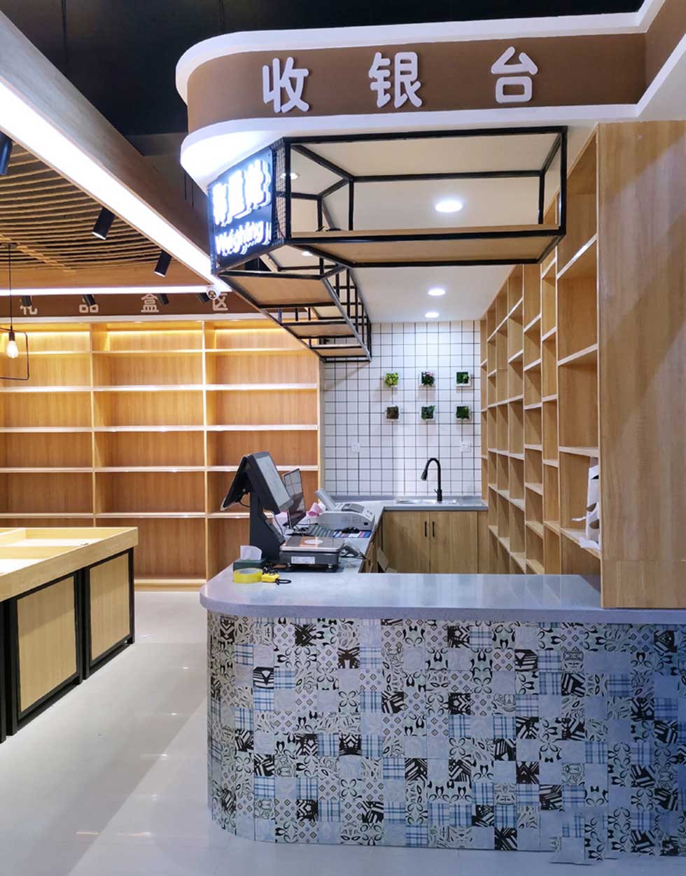 深圳精品水果店收銀臺裝修設(shè)計 深圳精品水果店收銀臺裝修設(shè)計
