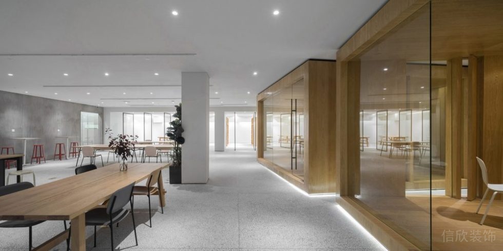 玻璃隔斷獨立木質(zhì)裝修設(shè)計休息區(qū)辦公室接待區(qū)