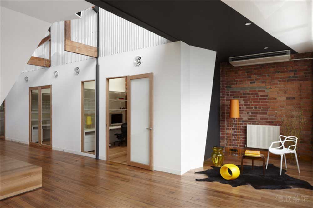 復(fù)古木飾裝修門框過道效果圖休息區(qū)燈飾設(shè)計工作室