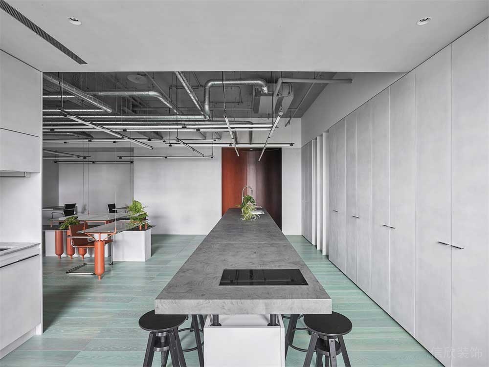 深圳市寶安區(qū)工業(yè)風(fēng)辦公室設(shè)計(jì)裝修水吧臺