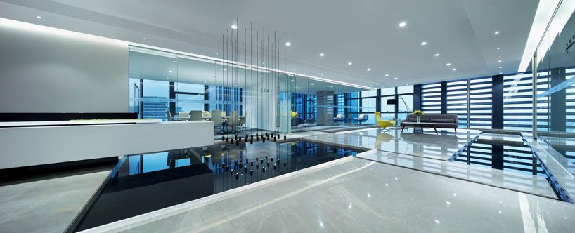 深圳鹽田1000平方現(xiàn)代風(fēng)格辦公室裝修前廳 深圳鹽田1000平方現(xiàn)代風(fēng)格辦公室裝修前廳