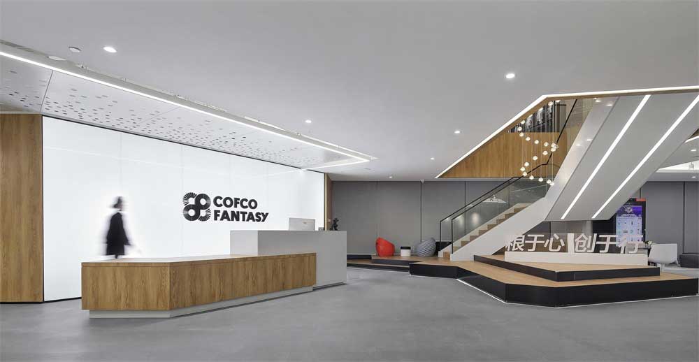 深圳寶安區(qū)現(xiàn)代風格高級辦公室設計裝修-前臺 深圳寶安區(qū)現(xiàn)代風格高級辦公室設計裝修-前臺