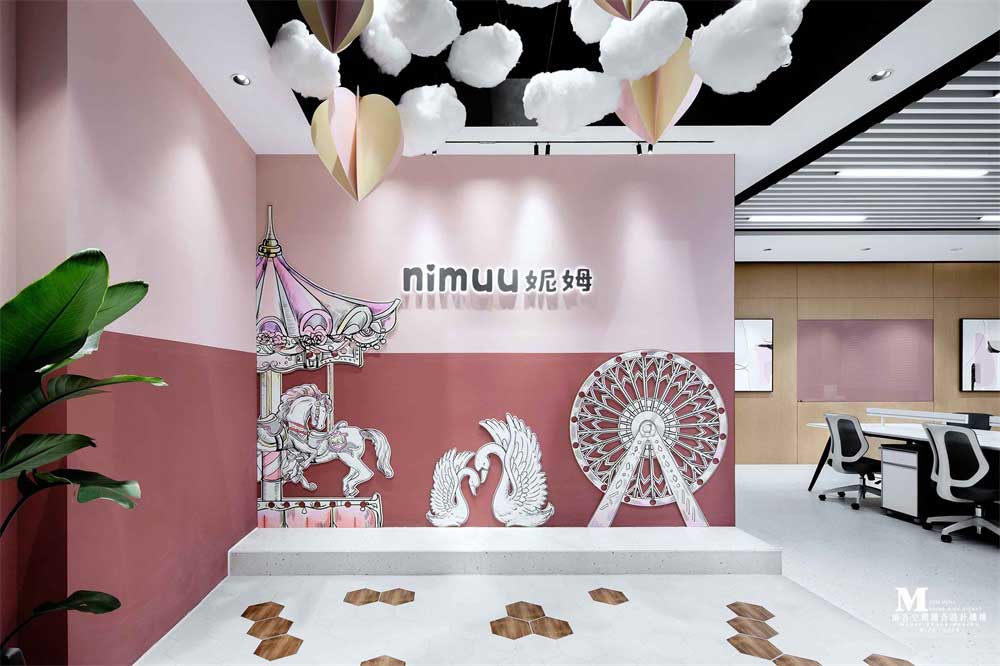 深圳市羅湖區(qū)元素組合辦公室設(shè)計(jì)裝修LOGO墻