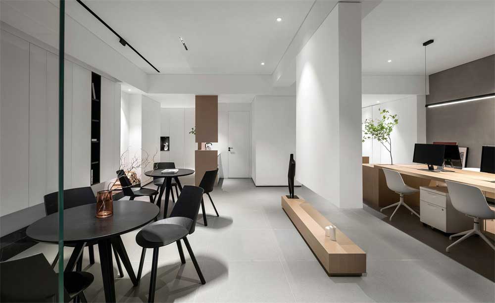 深圳市南山現(xiàn)代簡(jiǎn)約辦公室功能區(qū)設(shè)計(jì)裝修