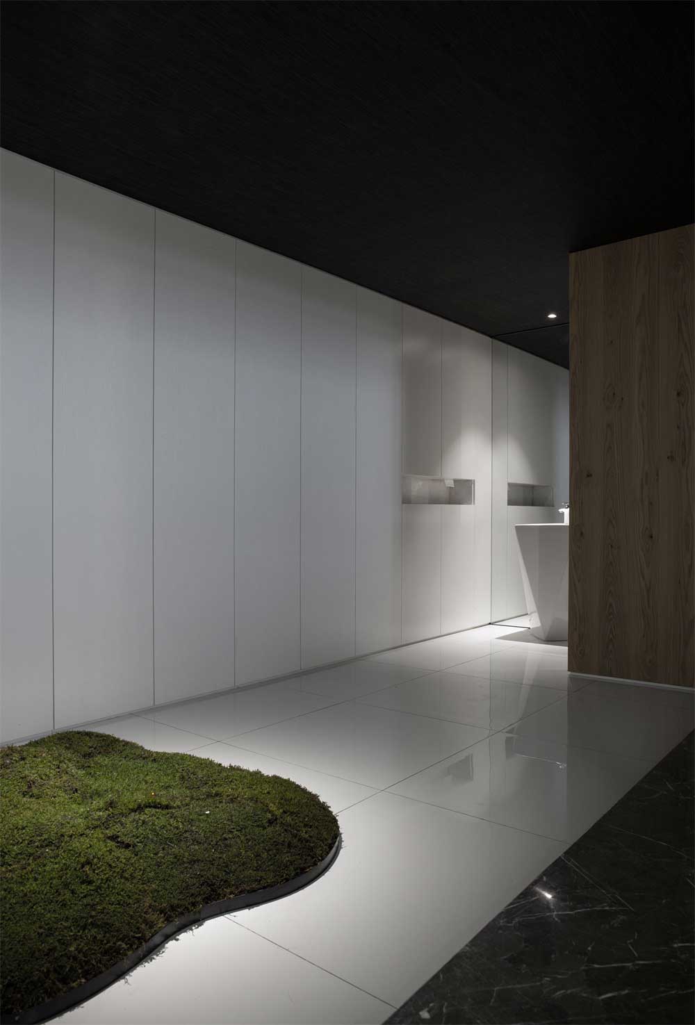 深圳市南山1000平新中式設(shè)計(jì)機(jī)構(gòu)裝修入戶