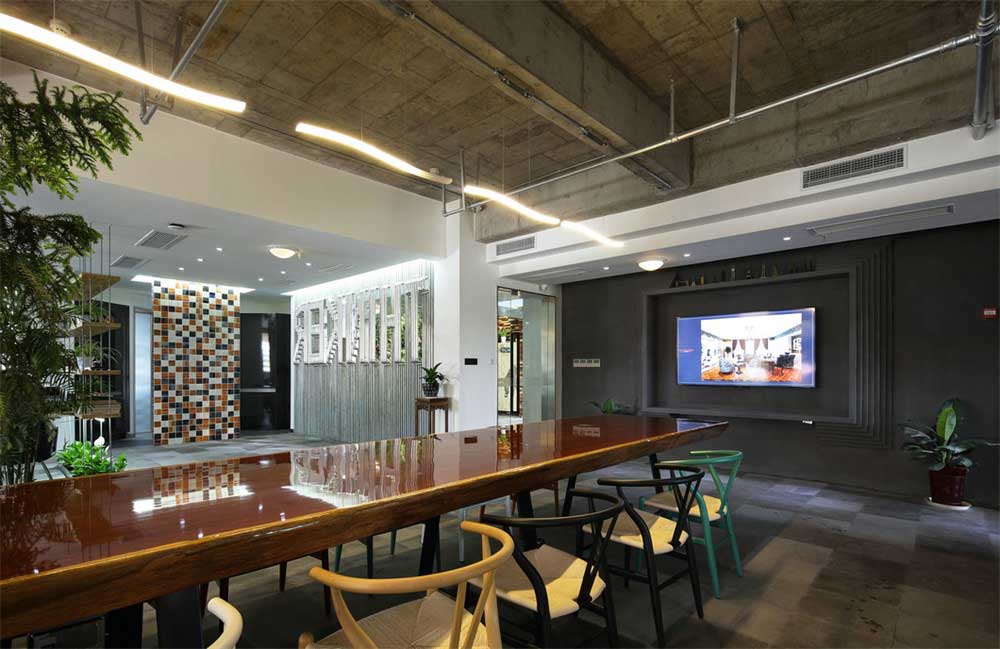 深圳南山香江金融中心工業(yè)風(fēng)辦公室裝修設(shè)計(jì)案例會(huì)議區(qū) 深圳南山香江金融中心工業(yè)風(fēng)辦公室裝修設(shè)計(jì)案例會(huì)議區(qū)