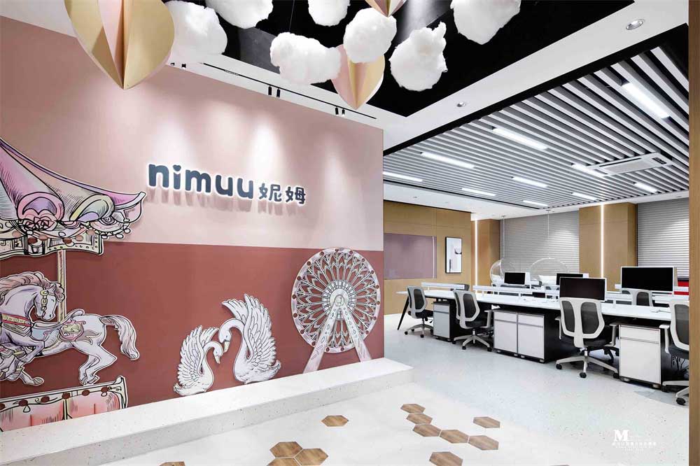 深圳市羅湖區(qū)元素組合辦公室設(shè)計(jì)裝修LOGO墻