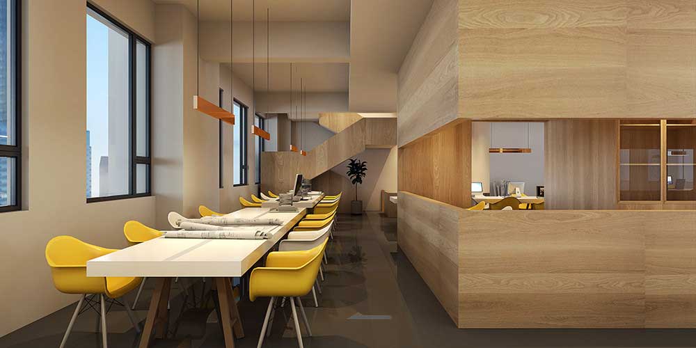 深圳龍崗800平原木風(fēng)美諾辦公空間開放式辦公區(qū)