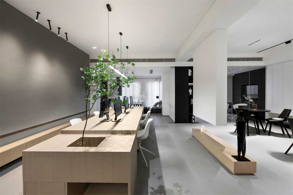 深圳市南山現(xiàn)代簡(jiǎn)約辦公室辦公區(qū)設(shè)計(jì)裝修