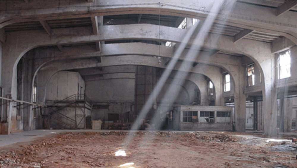 工業(yè)風(fēng)辦公室施工圖天花拱形設(shè)計(jì)圖