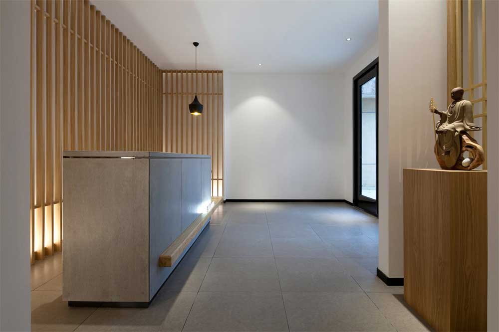 深圳羅湖鴻昌廣場(chǎng)新中式風(fēng)格辦公室裝修設(shè)計(jì)案例前廳色彩構(gòu)成 深圳羅湖鴻昌廣場(chǎng)新中式風(fēng)格辦公室裝修設(shè)計(jì)案例前廳色彩構(gòu)成