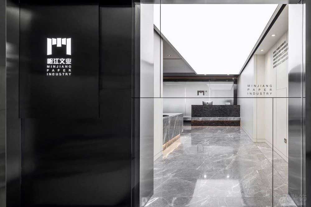 黑白灰色系前臺(tái)區(qū)效果圖設(shè)計(jì)