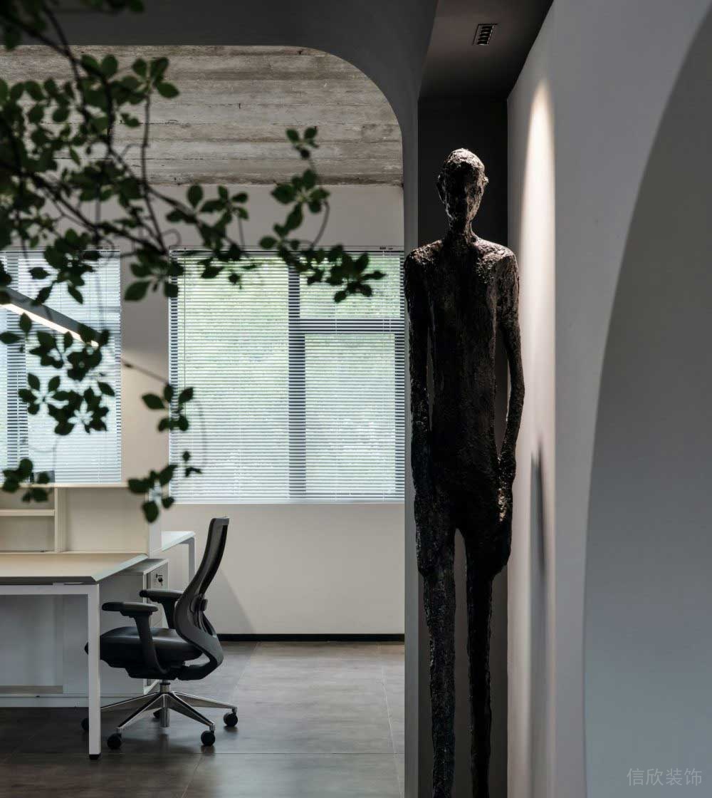 現(xiàn)代與古典辦公室裝修設(shè)計(jì)圖