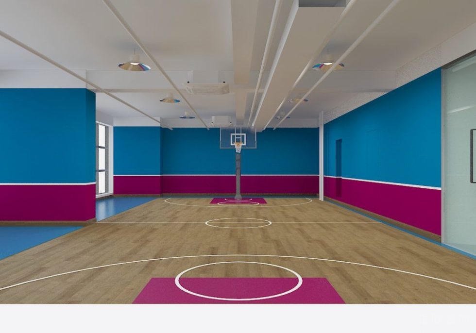 深圳羅湖少兒籃球館裝修案例天花 深圳羅湖少兒籃球館裝修案例天花