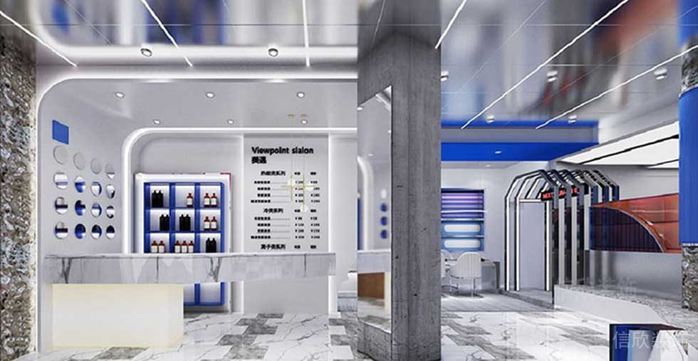 美發(fā)店主題大廳裝修設(shè)計