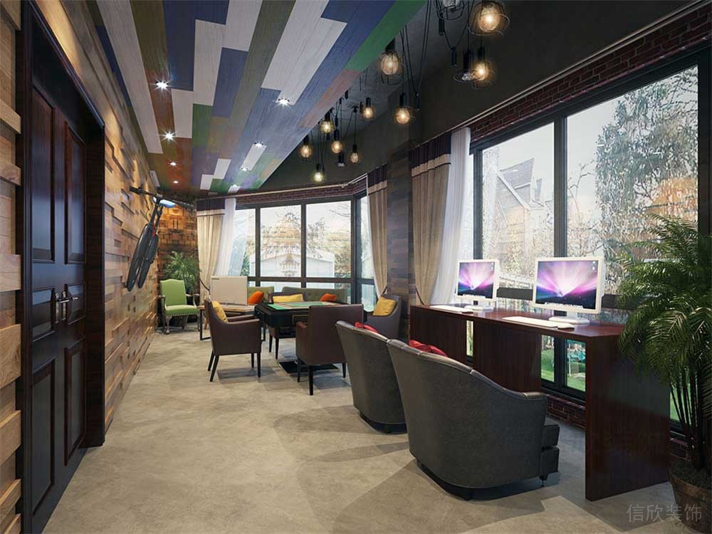 深圳龍崗區(qū)網(wǎng)咖裝修設計 Vip包房