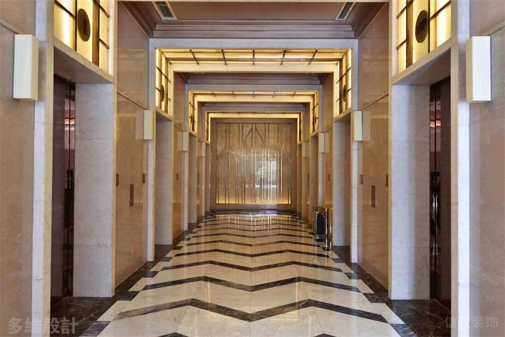 奢石材質(zhì)過道現(xiàn)代簡約風(fēng)輕奢風(fēng)電梯等候區(qū)域裝修設(shè)計(jì)