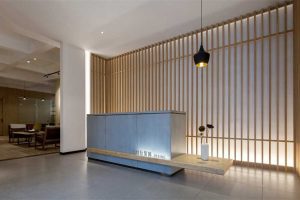 深圳羅湖鴻昌廣場新中式風(fēng)格辦公室裝修設(shè)計(jì)案例前廳效果圖前廳效果圖