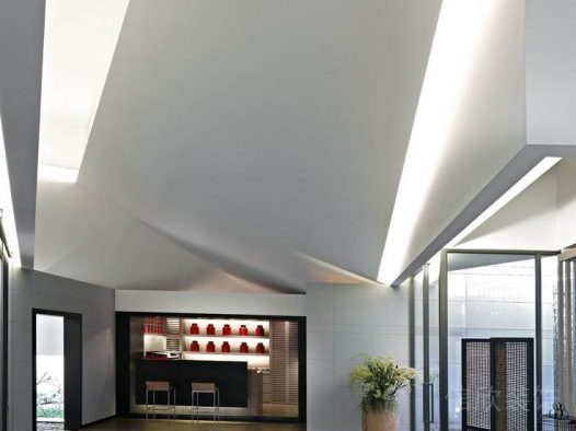 辦公室過道現(xiàn)代簡約風天花幾何造型設(shè)計圖