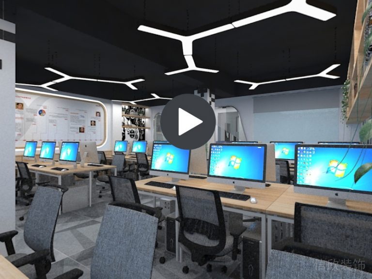 辦公區(qū)整體布置天花吊頂裝修設(shè)計(jì)效果圖