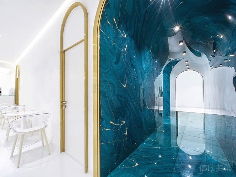 拱門(mén)過(guò)道瓷磚地面墻面設(shè)計(jì)圖