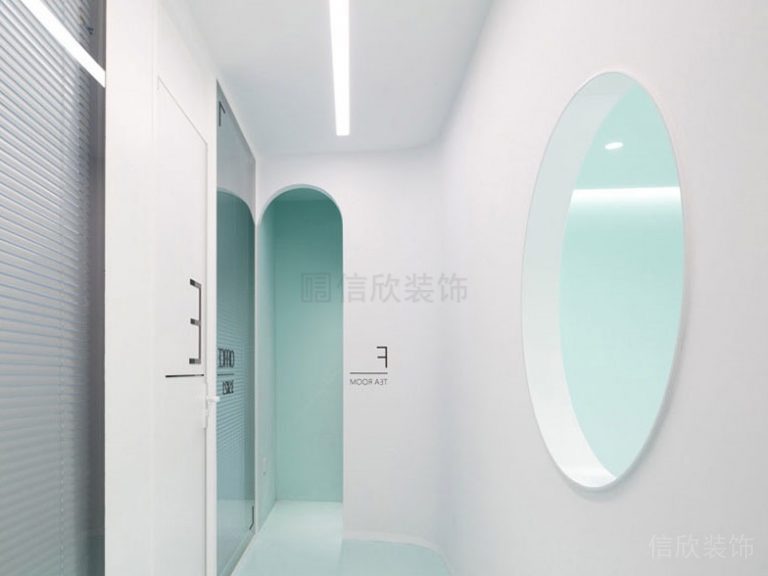 圓形鏤空造型隔斷墻設(shè)計圖