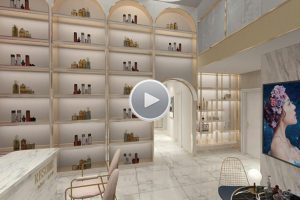 大理石地面金屬扣條展示柜大理石墻面設(shè)計圖