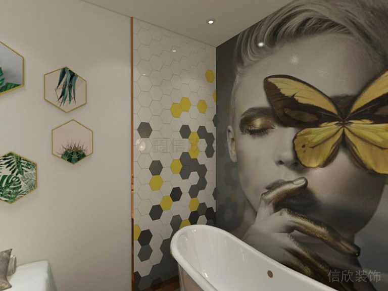 浴室背景墻效果圖設(shè)計