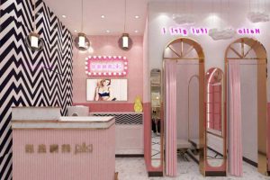 前臺接待區(qū)背景墻效果圖設(shè)計(jì)