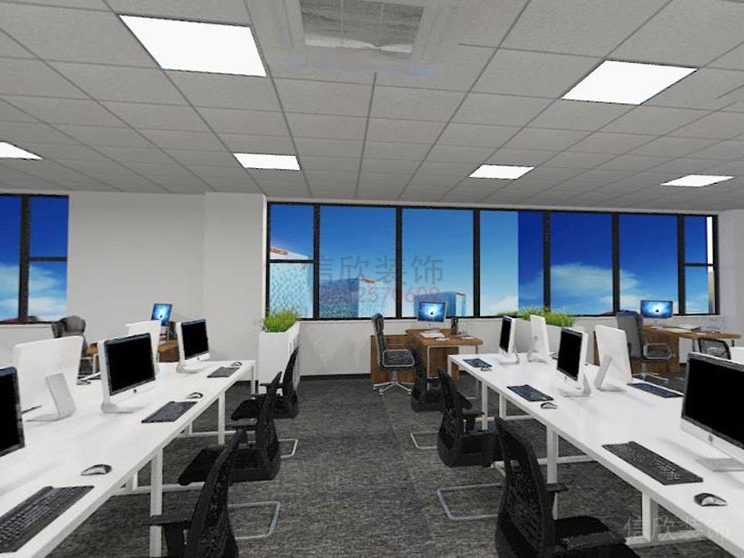 辦公區(qū)效果圖設(shè)計(jì)