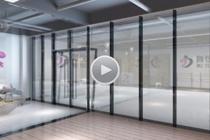 木質(zhì)地板玻璃門隔斷裝修設(shè)計效果圖