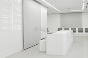 純白現(xiàn)代極簡風(fēng)辦公室前臺區(qū)裝修效果圖