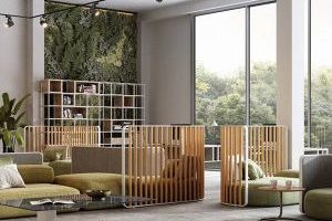 木質收納柜休息區(qū)榻榻米辦公室休息區(qū)裝修圖