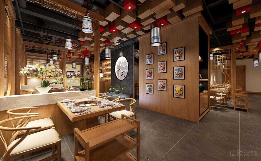 田園風(fēng)格火鍋店設(shè)計案例