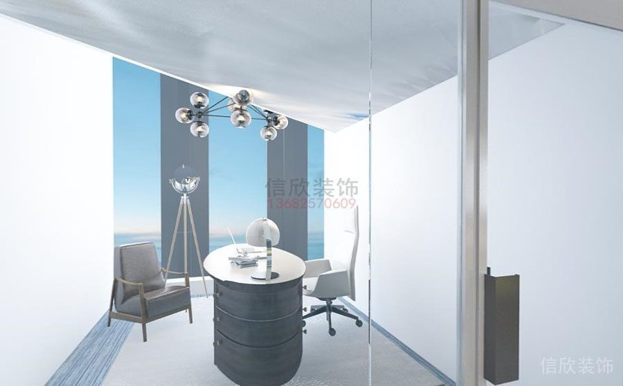 亞科公司辦公室裝修設(shè)計 接待室