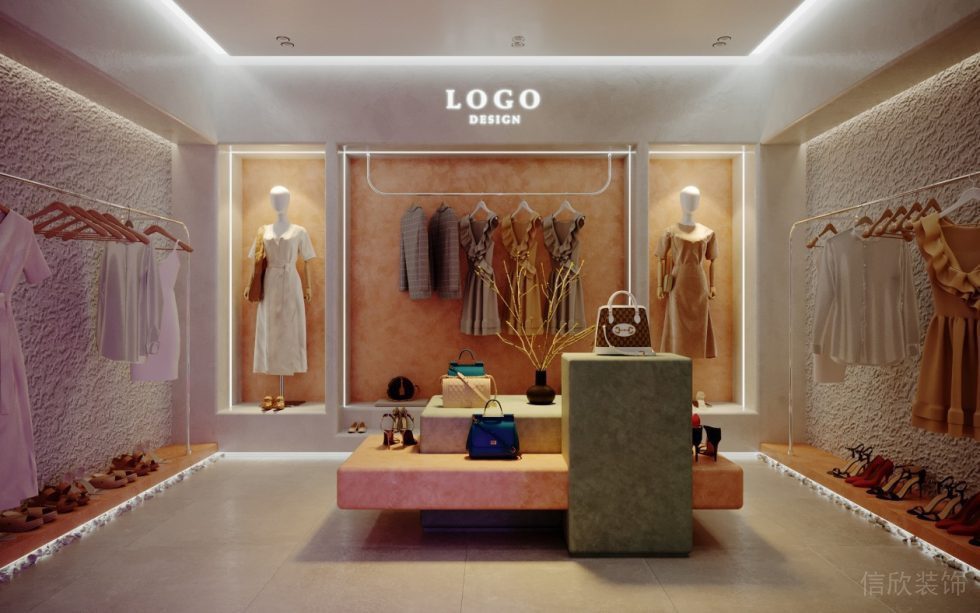 深圳市南山區(qū)后?，F(xiàn)代服裝專賣店裝修設(shè)計(jì)大廳
