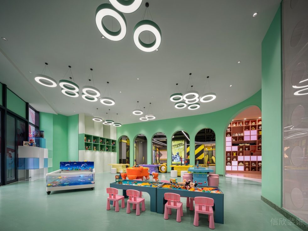 深圳市福田區(qū)筆架山北歐風兒童樂園裝修游樂區(qū)