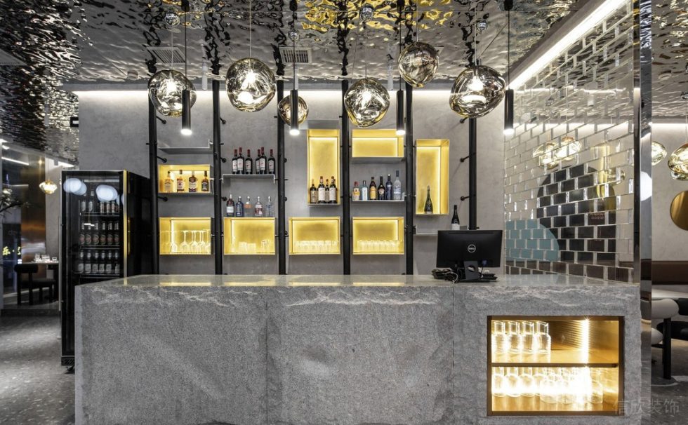 深圳福田天健時尚新天地輕奢風(fēng)格火鍋店裝修案例前臺 深圳福田天健時尚新天地輕奢風(fēng)格火鍋店裝修案例前臺