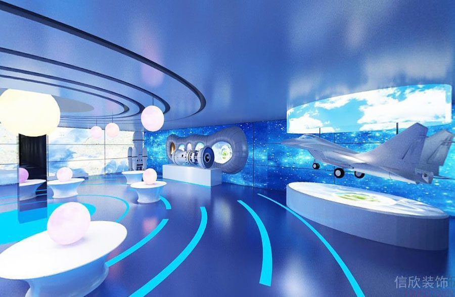 深圳捷訊公司展廳裝修設(shè)計(jì)大廳