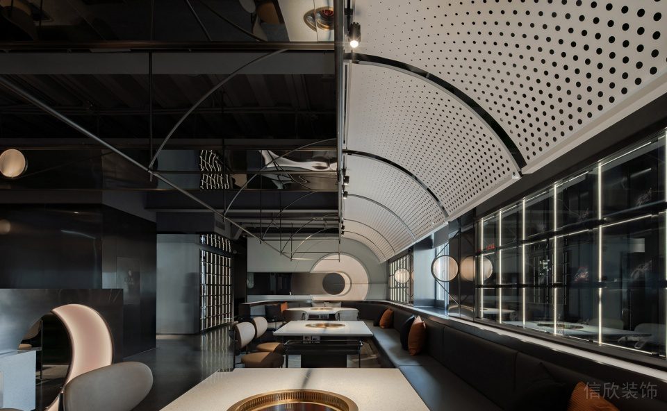 深圳龍華中海匯德理工業(yè)風火鍋店裝修案例家具組合 深圳龍華中海匯德理工業(yè)風火鍋店裝修案例家具組合