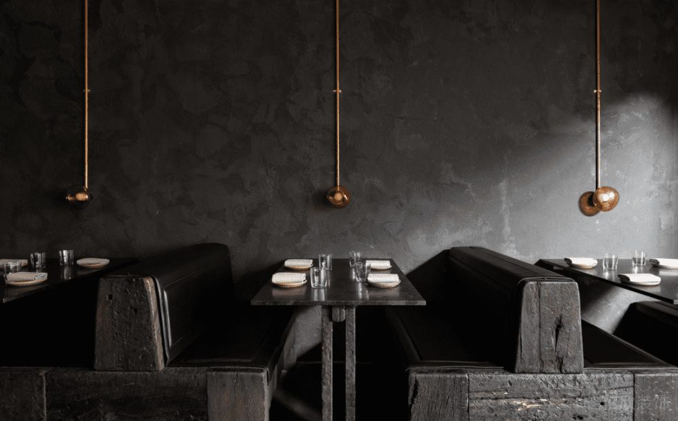 深圳南山諾德假日花園簡約風(fēng)格餐廳裝修案例卡座